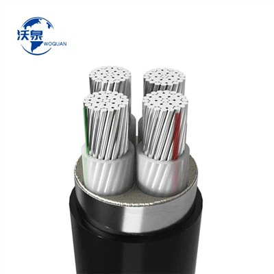 Hliníkový lankový nízkonapäťový 4žilový podzemný napájací kábel